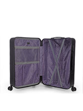 Load image into Gallery viewer, Unisex Black Textured Hard-Sided Large Trolley Suitcase
