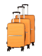 Load image into Gallery viewer, Teakwood Unisex Orange Trolley Bag - Set Of Three
