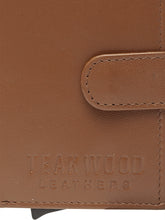 Load image into Gallery viewer, Teakwood Genuine Leather Unisex Tan Brown Solid Leather Card Holder
