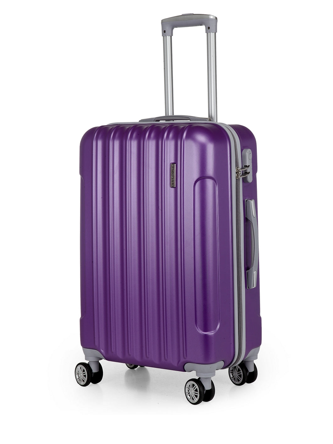 Teakwood Unisex Purple Trolley Bag - Medium