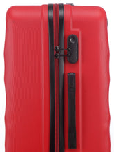Load image into Gallery viewer, Unisex Red Textured Hard-Sided Set Trolley Suitcase
