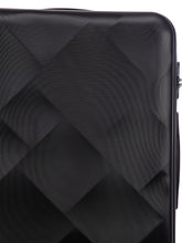 Load image into Gallery viewer, Unisex Black Textured Hard-Sided Large Trolley Suitcase
