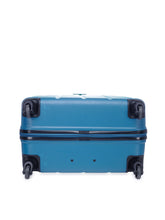 Load image into Gallery viewer, Teakwood Leathers Unisex Teal Blue Medium Trolley Bag

