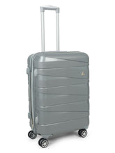 Load image into Gallery viewer, Unisex Grey Textured Hard-Sided Medium Size Trolley Bag

