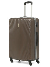 Load image into Gallery viewer, Set of Brown Textured Hard-Sided Cabin Trolley Suitcase

