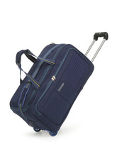 Load image into Gallery viewer, Set of Teakwood Rolling Duffel Travel Bag (Blue)
