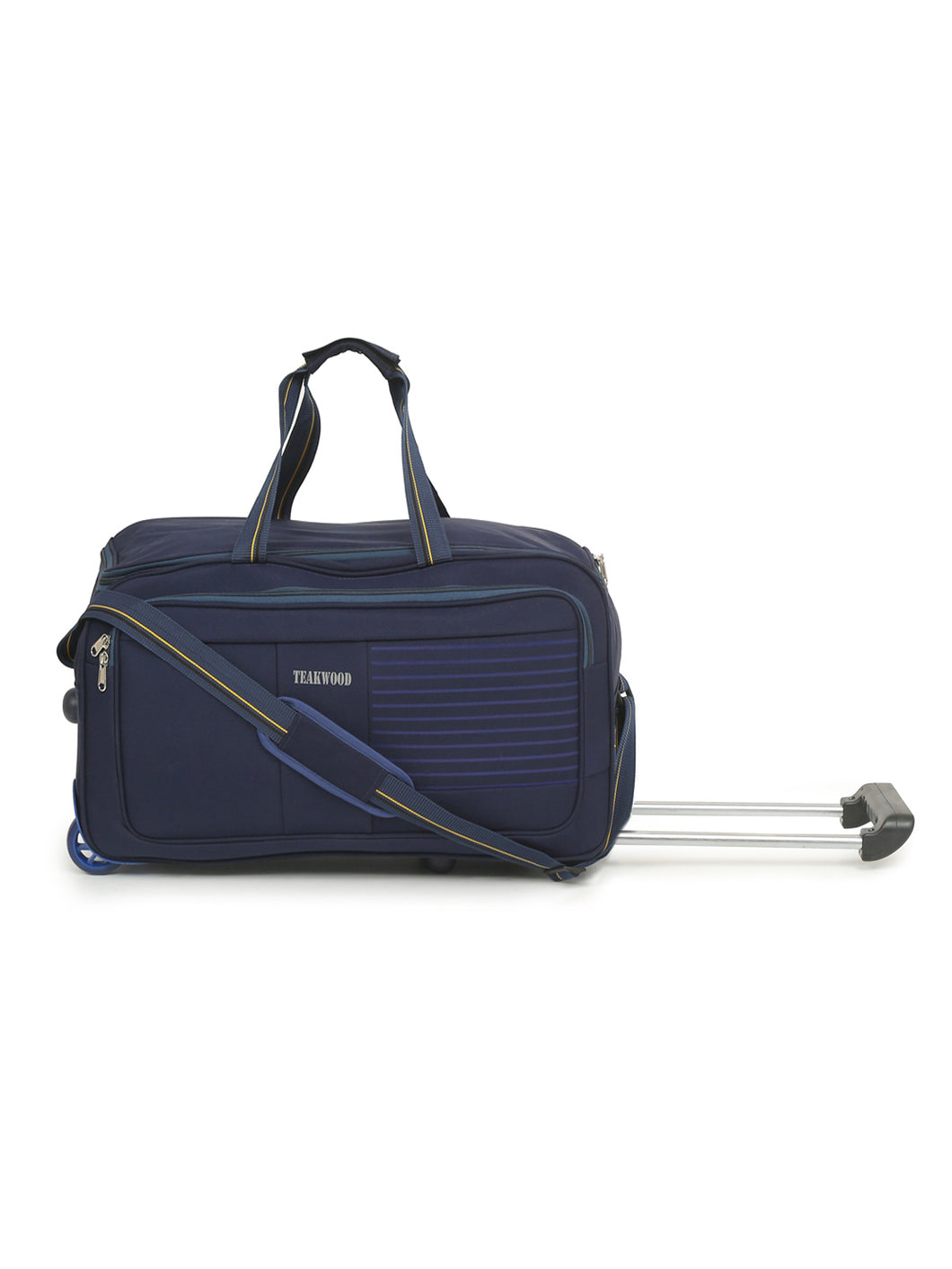 Teakwood Rolling Small Duffel Travel Bag (Blue)