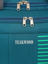 Load image into Gallery viewer, Set of Teakwood Rolling Duffel Travel Bag (Teal)
