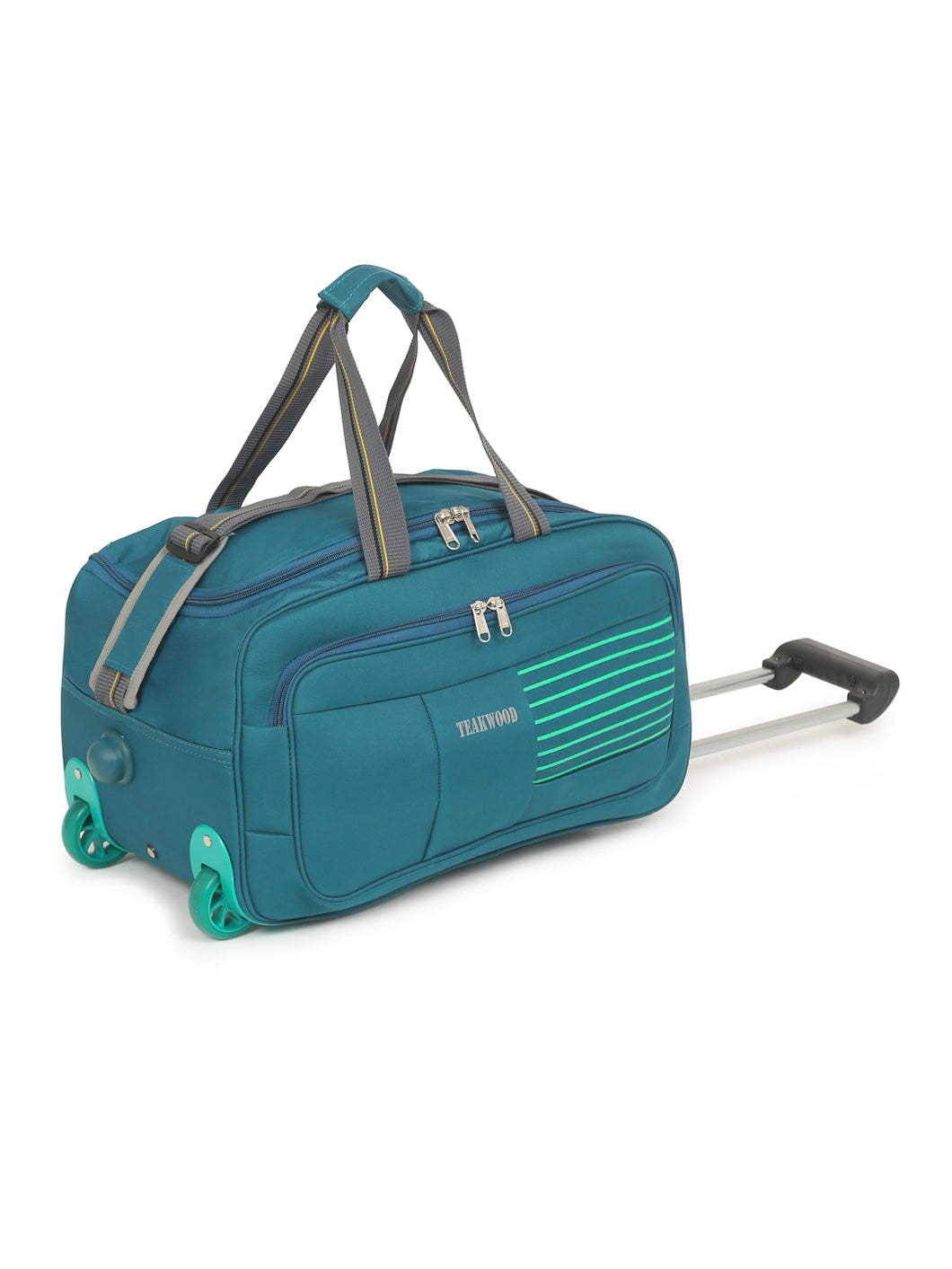 Teakwood Rolling Small Duffel Travel Bag (Teal)