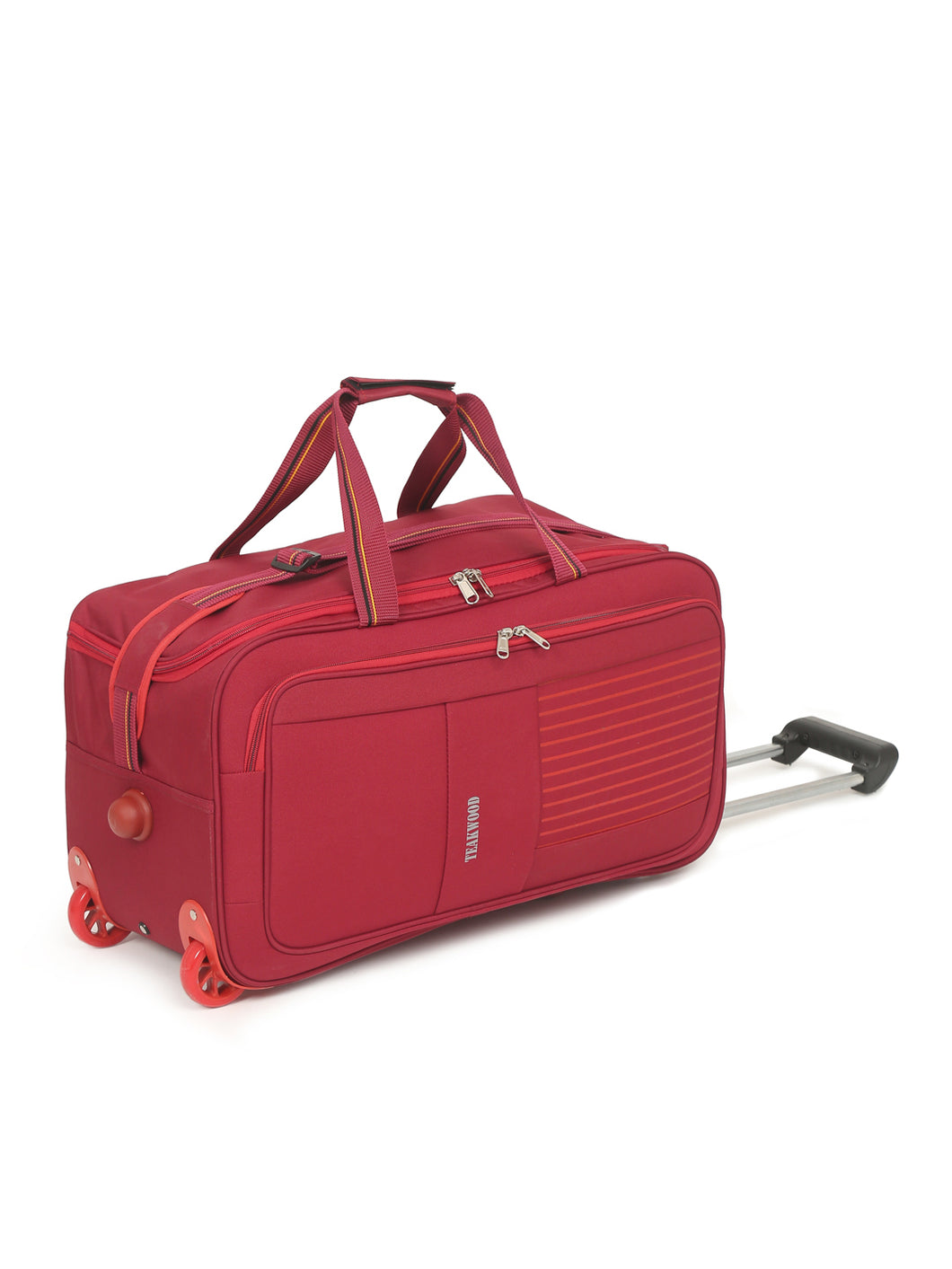 Teakwood Rolling Small Duffel Travel Bag (Red)