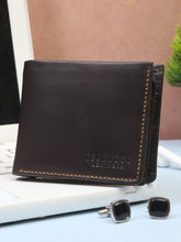 Load image into Gallery viewer, Teakwood Men Genuine Leather Brown Wallet
