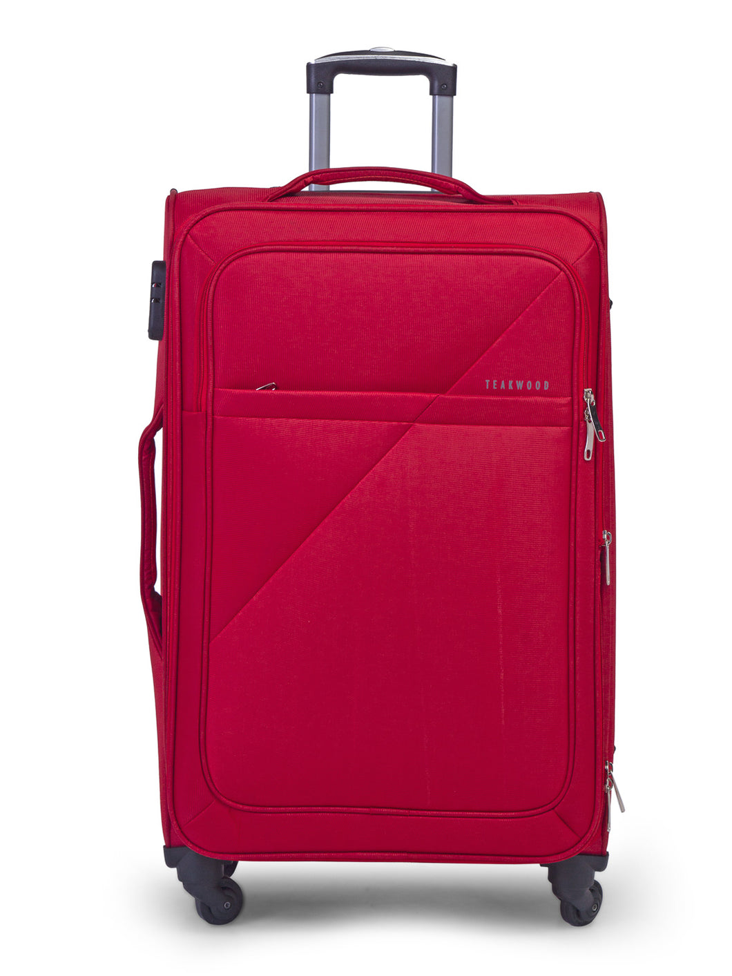 Teakwood Red Soft Sided Trolley Bag (Medium)