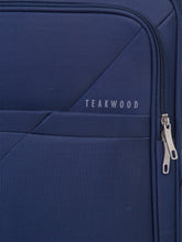 Load image into Gallery viewer, Teakwood Blue Trolley Bag Set of Three
