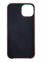 Load image into Gallery viewer, Unisex Red Solid Leather iPhone 13 Pro/12 Pro Mobile Back Case
