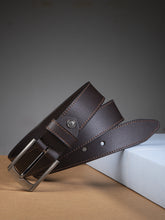 Load image into Gallery viewer, Teakwood Leathers Men Brown Solid Leather Belt

