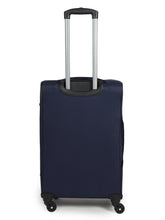 Load image into Gallery viewer, Unisex Blue Solid Soft-sided Small Trolley Suitcase (Small)
