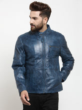 Load image into Gallery viewer, Teakwood Leathers Royal Blue Men&#39;s 100% Genuine Leather Jacket
