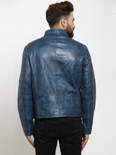 Load image into Gallery viewer, Teakwood Leathers Royal Blue Men&#39;s 100% Genuine Leather Jacket
