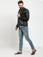 Load image into Gallery viewer, Teakwood Leathers Black Men&#39;s 100% Genuine Leather Jacket
