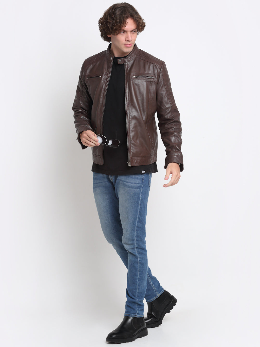 Levi's Brown Regular Fit Leather Jacket