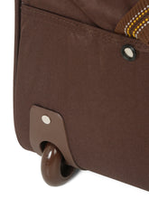 Load image into Gallery viewer, Teakwood Leather Brown Printed Medium Duffle Bag
