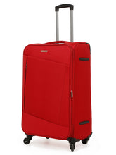 Load image into Gallery viewer, Unisex Red Solid Soft Sided Large Size Check-In Trolley Bag

