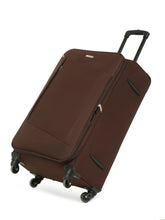 Load image into Gallery viewer, Unisex Brown Solid Soft Sided Large Size Check-In Trolley Bag
