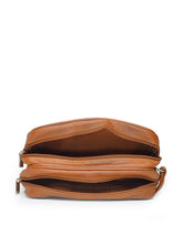Load image into Gallery viewer, Teakwood Genuine Leather Mens Bag - Tan
