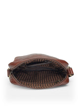 Load image into Gallery viewer, Teakwood Genuine Leather Mens Bag - Bombay_Brown
