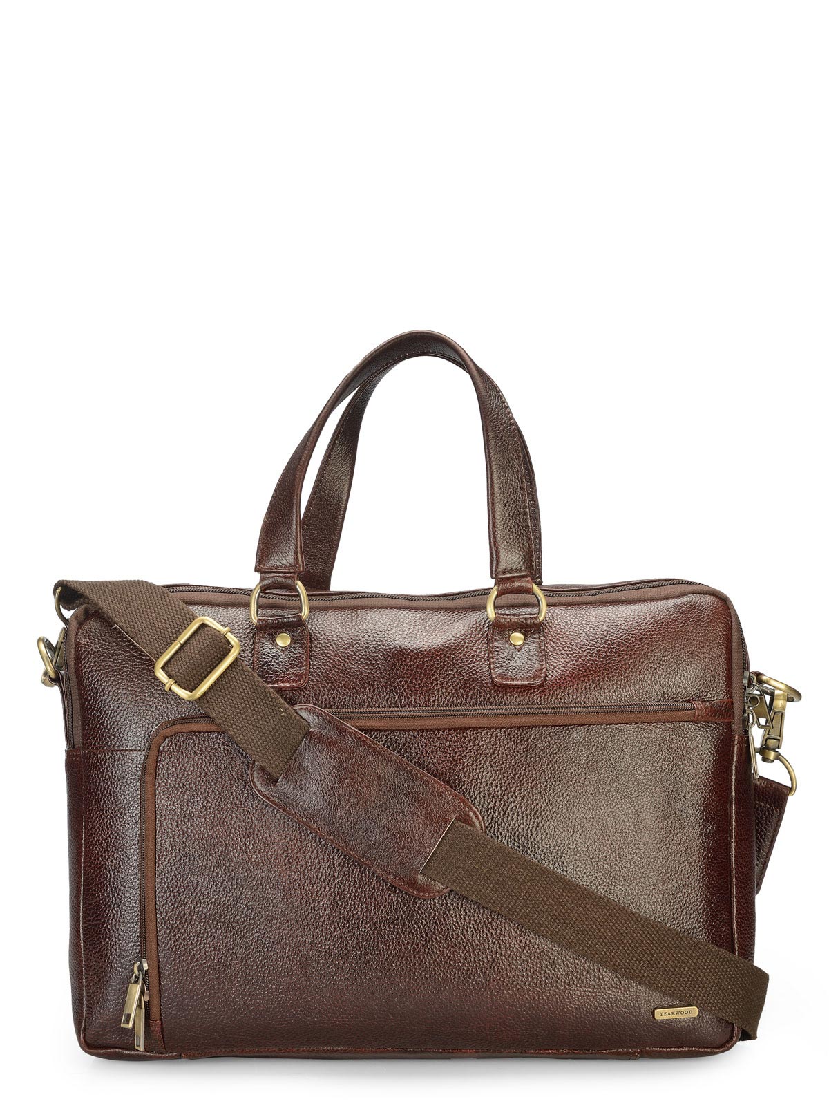 Teakwood leather laptop bags sales