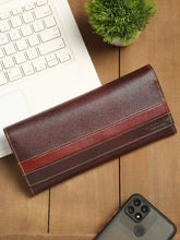 Load image into Gallery viewer, Teakwood Genuine Leather Maroon Color Wallet
