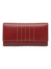 Load image into Gallery viewer, Teakwood Genuine Leather Red Color Wallet
