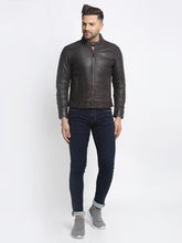 Load image into Gallery viewer, Teakwood Leathers Brown Genuine Leather Jacket
