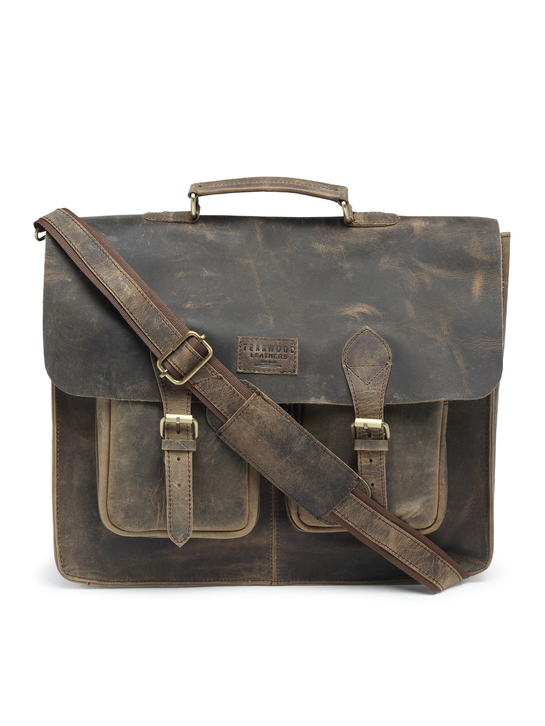 Teakwood Genuine Leather Laptop bag Clearance sale