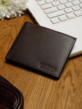 Load image into Gallery viewer, Men Brown Solid Genuine Leather Two Fold Wallet
