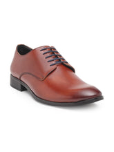 Load image into Gallery viewer, Teakwood Genuine Leather Tan Derby Shoes
