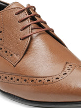 Load image into Gallery viewer, Teakwood Leather Men&#39;s Tan Derby Shoes
