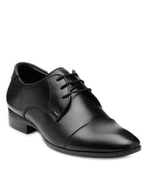 Load image into Gallery viewer, Teakwood Leather Men&#39;s Black Derby Shoes

