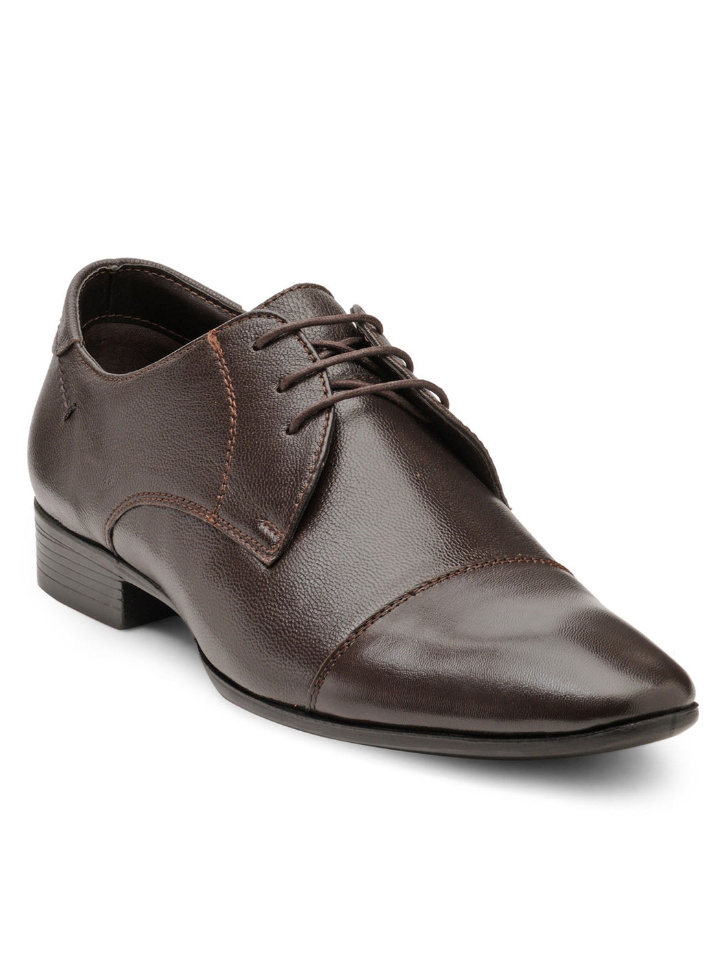 Teakwood Leather Men's Brown Derby Shoes