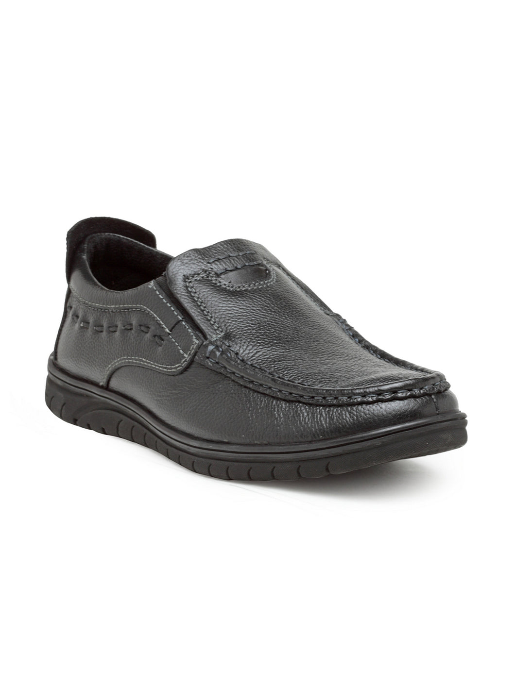 Teakwood Leathers Men's Black Casual Slip-On Shoes