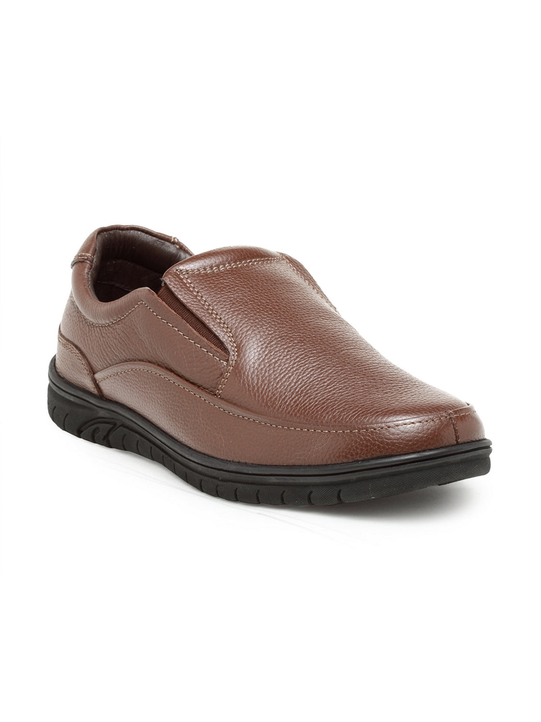 Teakwood Leathers Men's Brown Casual Slip-On Shoes