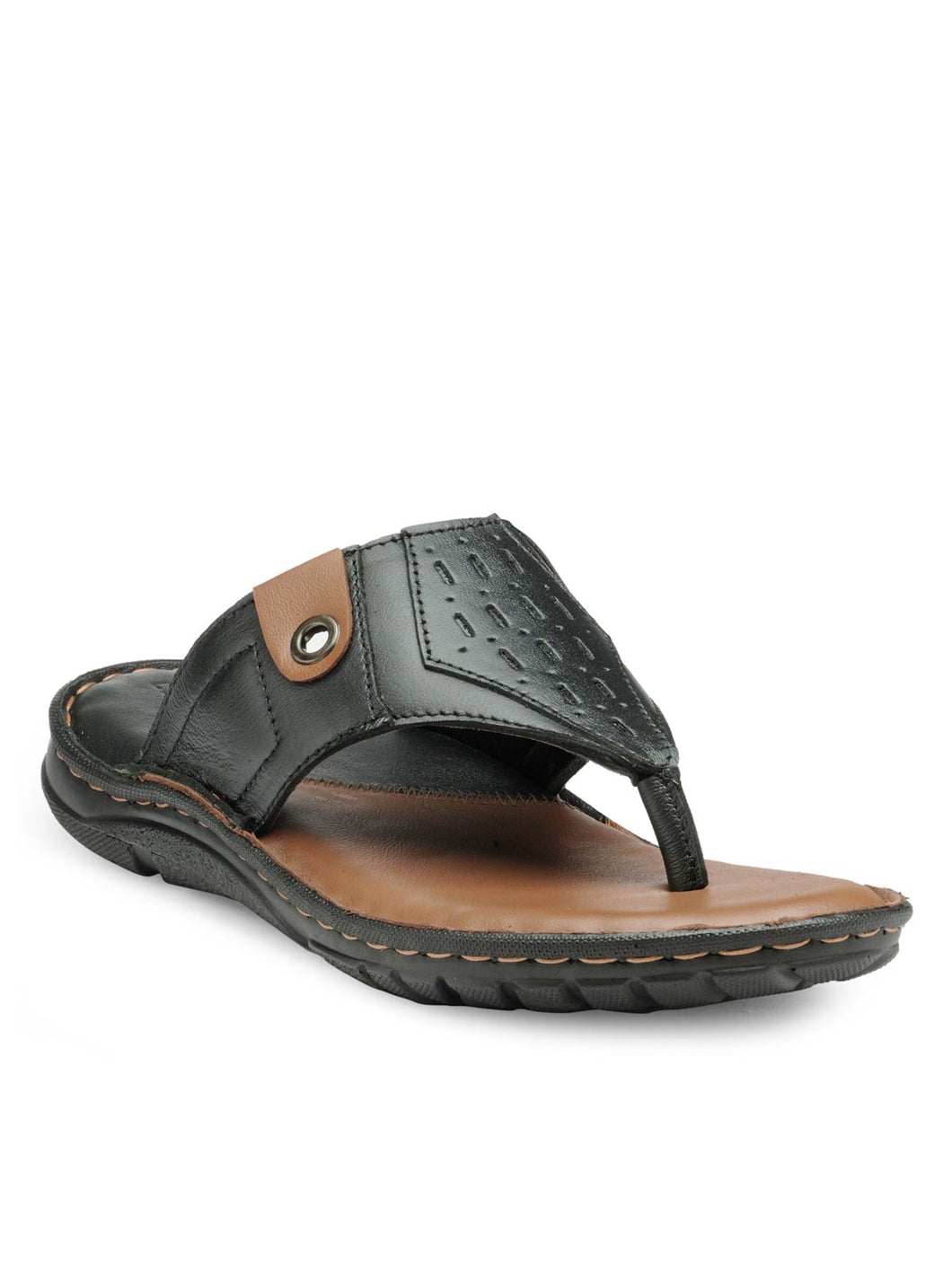 Teakwood Men's Leather Outdoor Slippers & Sandals Footwear