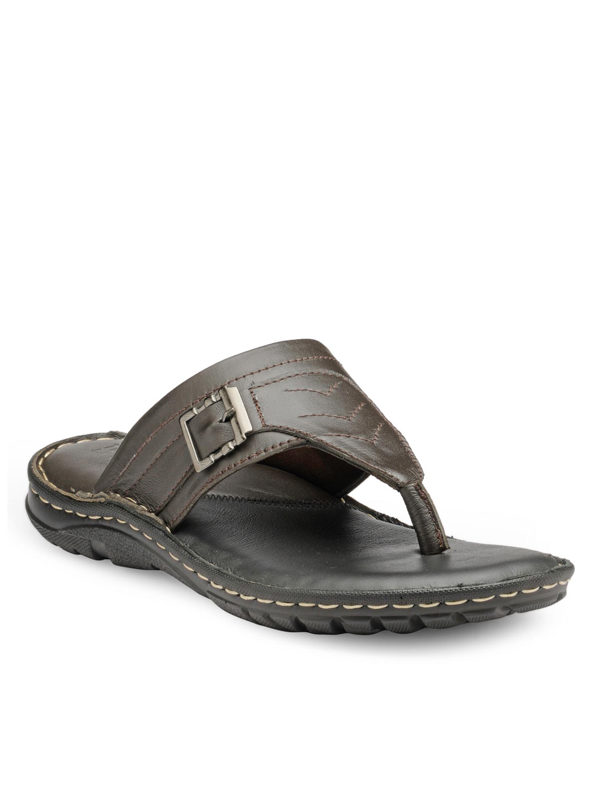 Teakwood Men's Leather Outdoor Slippers Sandals Footwear