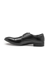 Load image into Gallery viewer, Teakwood Genuine Leather Black Derby Shoes
