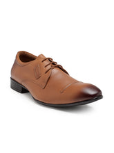 Load image into Gallery viewer, Teakwood Genuine Leather Tan Derby Shoes
