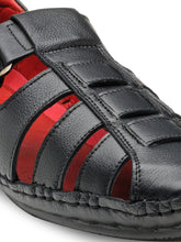 Load image into Gallery viewer, Teakwood Leather Men&#39;s Black Slipper &amp; Sandals Footwear
