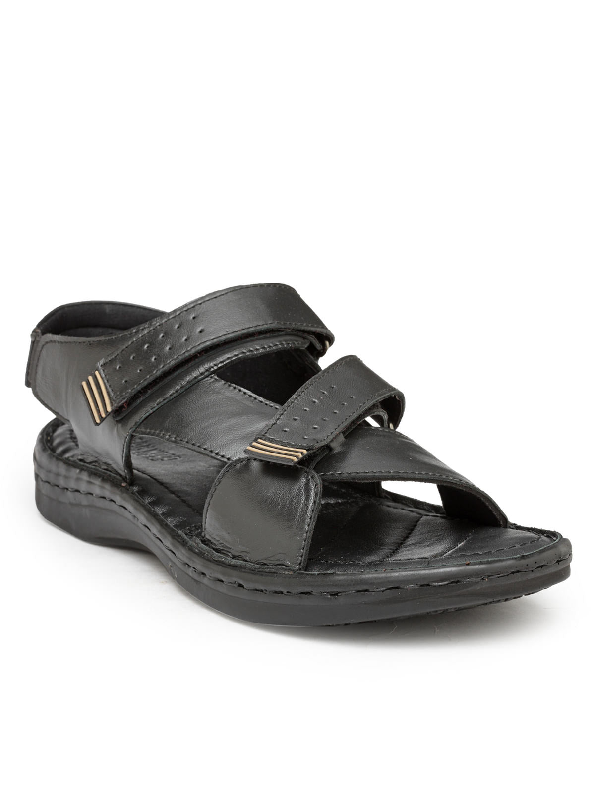 Buy ID Men Grey Leather Sandals - Sandals for Men 706781 | Myntra