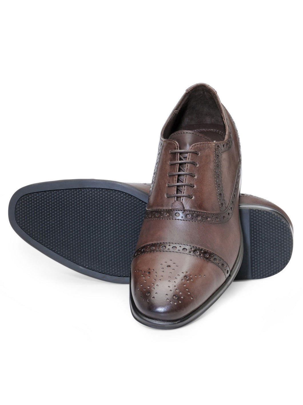 Teakwood Leather Men's Brown Oxford/Brogue Shoes