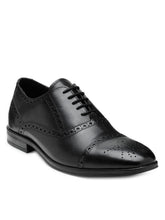 Load image into Gallery viewer, Teakwood Leather Men&#39;s Black Oxford/Brogue Shoes
