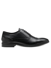 Load image into Gallery viewer, Teakwood Leather Men&#39;s Black Oxford/Brogue Shoes
